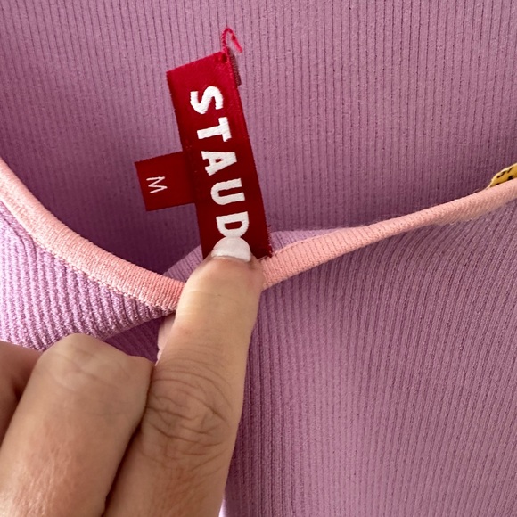 Staud Ribbed Top with Open Back - Picture 2 of 3